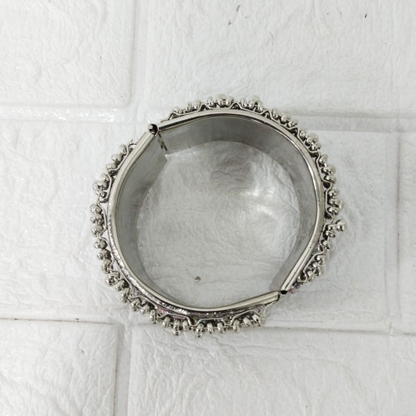 Di0218 Oxidised Silver Plated Kada – Traditional & Stylish Ethnic Bangle