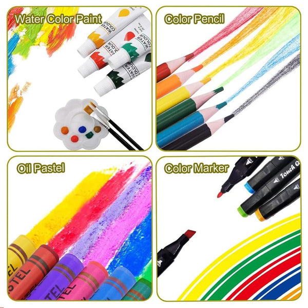 TM0041 Drawing Colour Art Kit - (49-Piece)