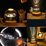 13258 3D Galaxy Crystal Ball Space Galaxy Lamp