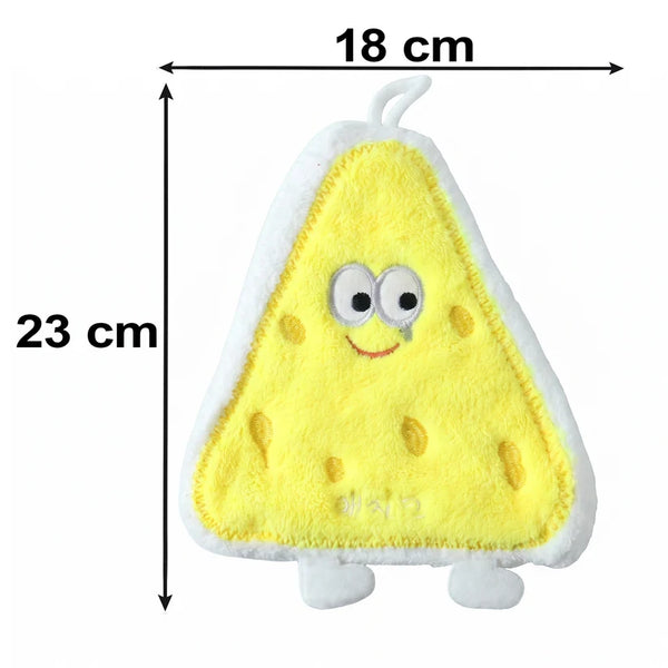 A06903 Cartoon Microfiber Hanging Hand Towel Quick Dry Kitchen Wipe Cloth (1 Pc)