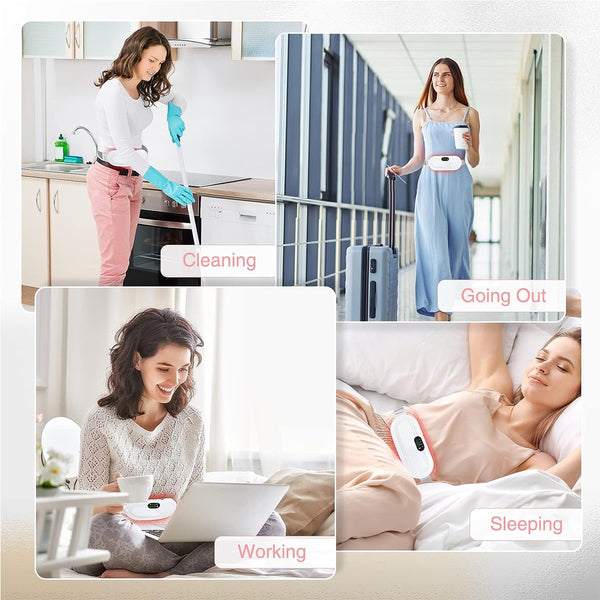 AM5793 Portable Cordless Heating Pad for Menstrual Cramps Relief