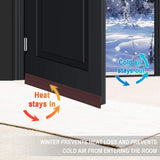 AM5641 Self-Adhesive Silicone Door/Window Shield Tape Door Bottom Sealing Strip Air Gap Cockroach Insect Bugs Draft Stopper Waterproof and Soundproof (1 m, Brown)