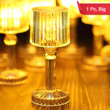 13362 Big Acrylic LED Desk Lamps Table Lamp Portable Crystal (1 Pc / Big)