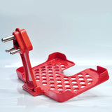 6496 Multi-Purpose Wall Holder Stand for Charging Mobile Just Fit in Socket and Hang (Red)