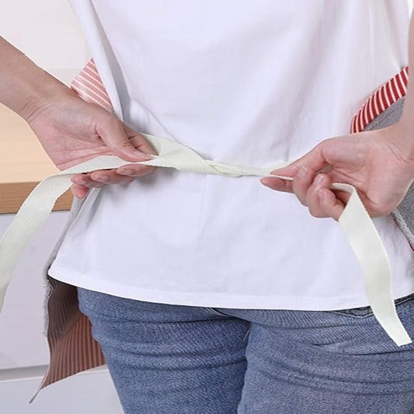 3559 Women Kitchen Apron with Hand Wipe Pockets