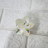 AM6396 Mix Sparkling Flower Design Hair Claw Clip - Medium (1pc)