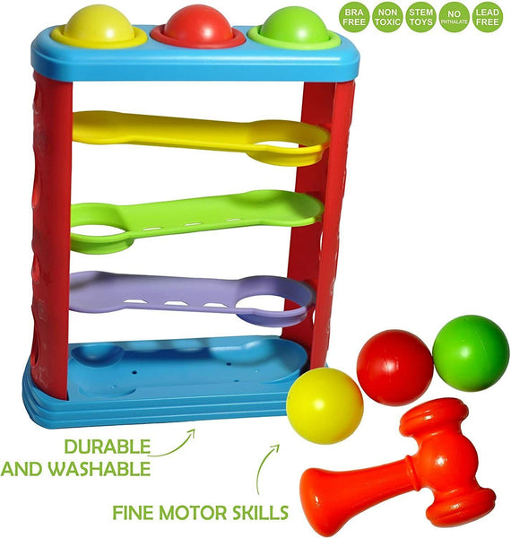 AM0236 Hammer Ball Toy Set with 3 Balls 1 Hammer