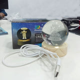 AM5925 3D Crystal Happy Birthday Lamp Engraved Crystal Ball LED Night Lamp