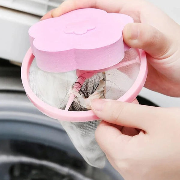 12604 Flower Shape Reusable Laundry Lint Remover - 1 Pc