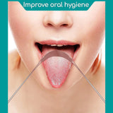 12594 Tongue Cleaner For Kids & Adults | Tongue Scraper For Bad Breath, Maintain Oral Hygiene for Daily Use | for Fresh Breath & Bacteria Removal | Improved Taste (Steel, Copper, Tongue Cleaner / 1 Pc)