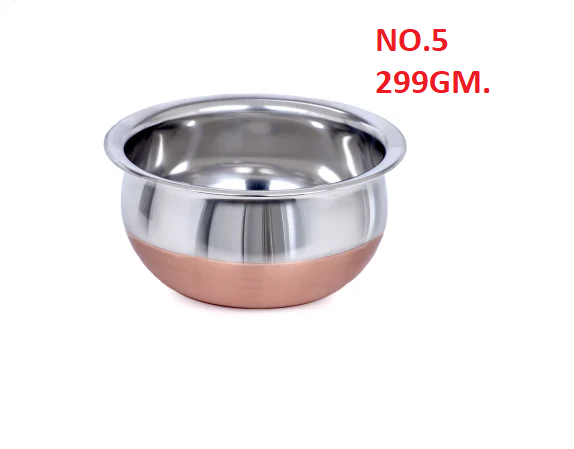 3287 Stainless Steel and Copper Handi 299g 5 no.