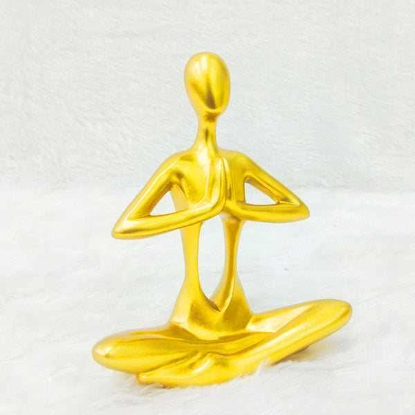 AM6234 Golden Meditation/Yoga Statue (No.2)