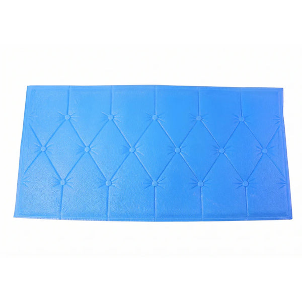16005 Self Adhesive 3D Foam Wall Panel Cushion Wallpaper (1 Pc, Blue, 69x35 Cm)
