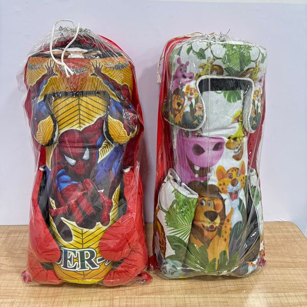 A07662 Kids Safari Jungle Theme Boxing Training Set – Punching Bag, Boxing Gloves & Head Guard