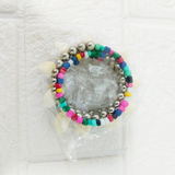 Di0309 Colorful Navratri Kodi Bracelets – Beaded Cowrie Shell for Garba