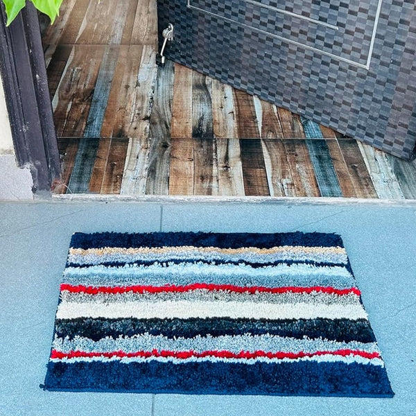 AM5845 Anti Slip Layer Doormats (A 13X19 Inch)- Multicolour for Home & Office