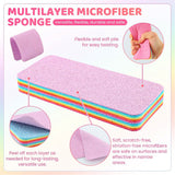 AM5868 Multi-Purpose Microfiber Rainbow Sponge (12 Layer)