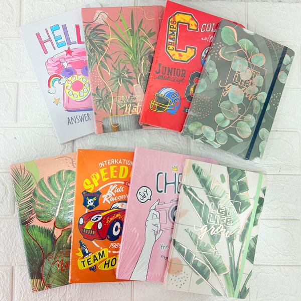 AM6367 Mix Design A5 Notebook Diary With Elastic Band