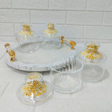 Di0150 Rishabh Super Rado Multipurpose 4 Jar Set with 360° Revolving Tray