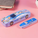 AM5903 Car Shape Metal Pencil Box & Geometry Box - Pack of 2
