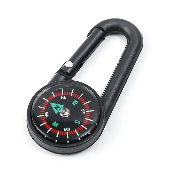 15078 Clip Snap Hook Mini Compass (1 Pc / Mix Design)
