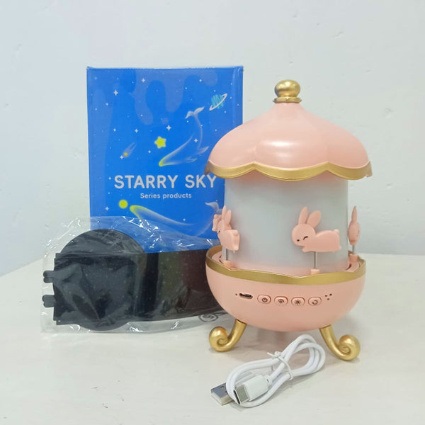 AM5918 Star Light Projector, Film, Colours Changing, Rabbits Night Light Projector for Kids