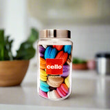 AM5164 Cello Round Fresh Glass Storage Jar, 1000ml (Set of 1)