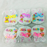 AM6218 Kids Cartoon Hair Accessory Set – Cute Goggles Hairpin, Bear Hair Bands & Mini Hair Clutchers