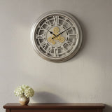 AM6255 Vintage Roman Numeral Gear Wall Clock