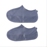 15600 Grey Non-Slip Silicone Waterproof Fordable Boot Shoe Cover (1 Pair )