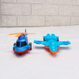 AM5274 Majestic Machines Mini Jet & Helicopter Toy Set (Pack of 2 Pcs)