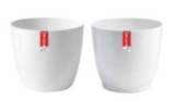 A06536 4-Inch Premium White Plastic Planter Pot (Pack of 1)