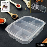 10302 Plastic 5- Compartment Excellent container Reusable Lunch Box (1 Pc)