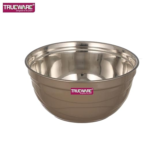 AM2420 Trueware Ultimate Microwave safe Stainless Steel Plastic Serving Bowl Large 2200ml