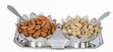 AM0729 Silver Plated Bowl Spoon Tray Set Light Weight Dessert Dry Fruits Serving