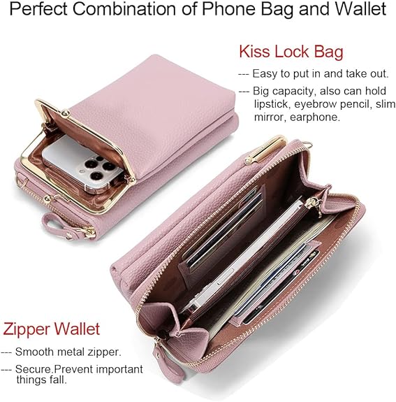www.Nuroco.com - Genuine Leather Women Wallet Long thin Purse Cowhide  multiple Cards Holder Clutch*