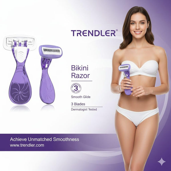A06705 Touch Feel Women's Hair Removal Razor with In-Built Gel Bars