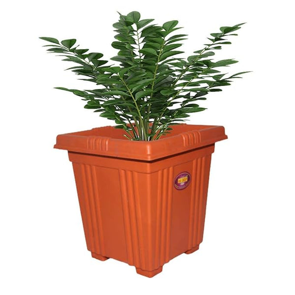 AM0817 Deep Heavy Duty Square Plastic Planters Pots -38cmX33cm