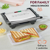 AM3638 Borosil Elite Prime Grill 1000 Watt Sandwich Maker for Kitchen