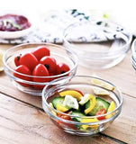 AM3023 Sauce Glass Bowls Small Dipping Bowls Side Dishes for Snack Sushi Fruit Appetizer Dessert Set Of 6 Piece