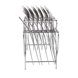 AM2338 Lion Stainless Steel Fraganance Cutlery Stand Spoon Stand Cutlery Rack Fork Spoon 24 Pcs