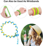 AM1239 Spring Telephone Wire Hair Band For Kids Elastic Spiral Hair Multicolour 1 Piece