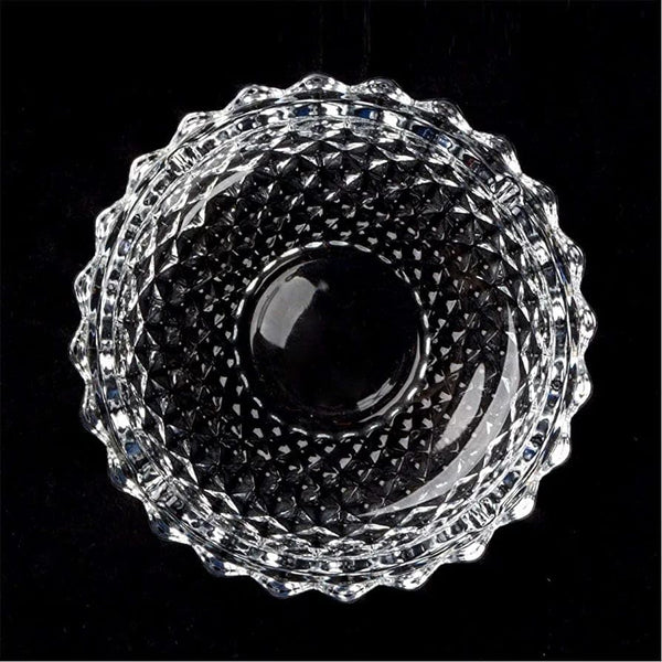 AM5359 Round Crystal Glass Smoking Ashtray- 128mm