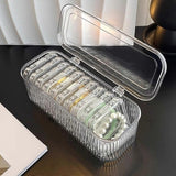 A06496 10-Piece Clear Acrylic Jewellery Organizer Box Set