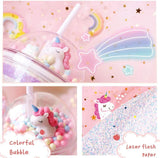 AM5348 3D Look Tumbler Cups with Lid Multi-Color 1pc