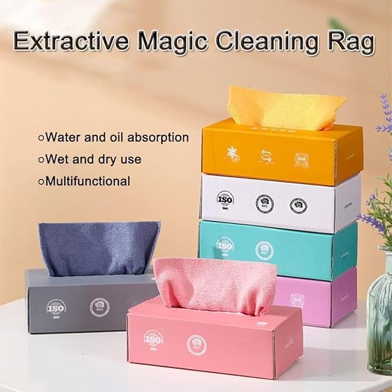 AM3411 Microfibre Cloth Rags Multi Functional Cleaning 20Pcs Multicolour