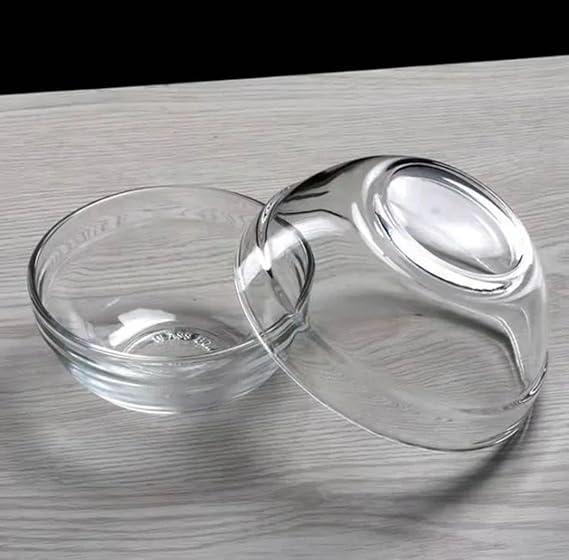 AM3023 Sauce Glass Bowls Small Dipping Bowls Side Dishes for Snack Sushi Fruit Appetizer Dessert Set Of 6 Piece