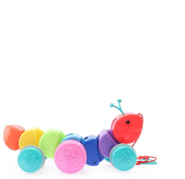 AM3510 Swirly Caterpillar Pull Along Toy For Kids