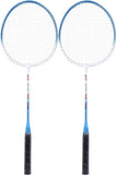 AM0353 Konex Pro Steel Badminton Racket, Set of 2 Piece & 1 Piece Shuttlecock for Kids, Girls, Boys(Badminton Rackets with Shuttle))