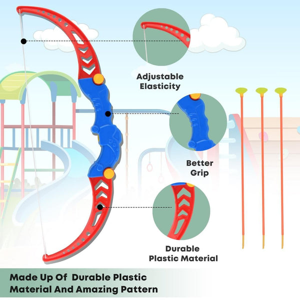 AM3514 Bow & Arrow Superb 143 Target Game Set For Kids Multicolor